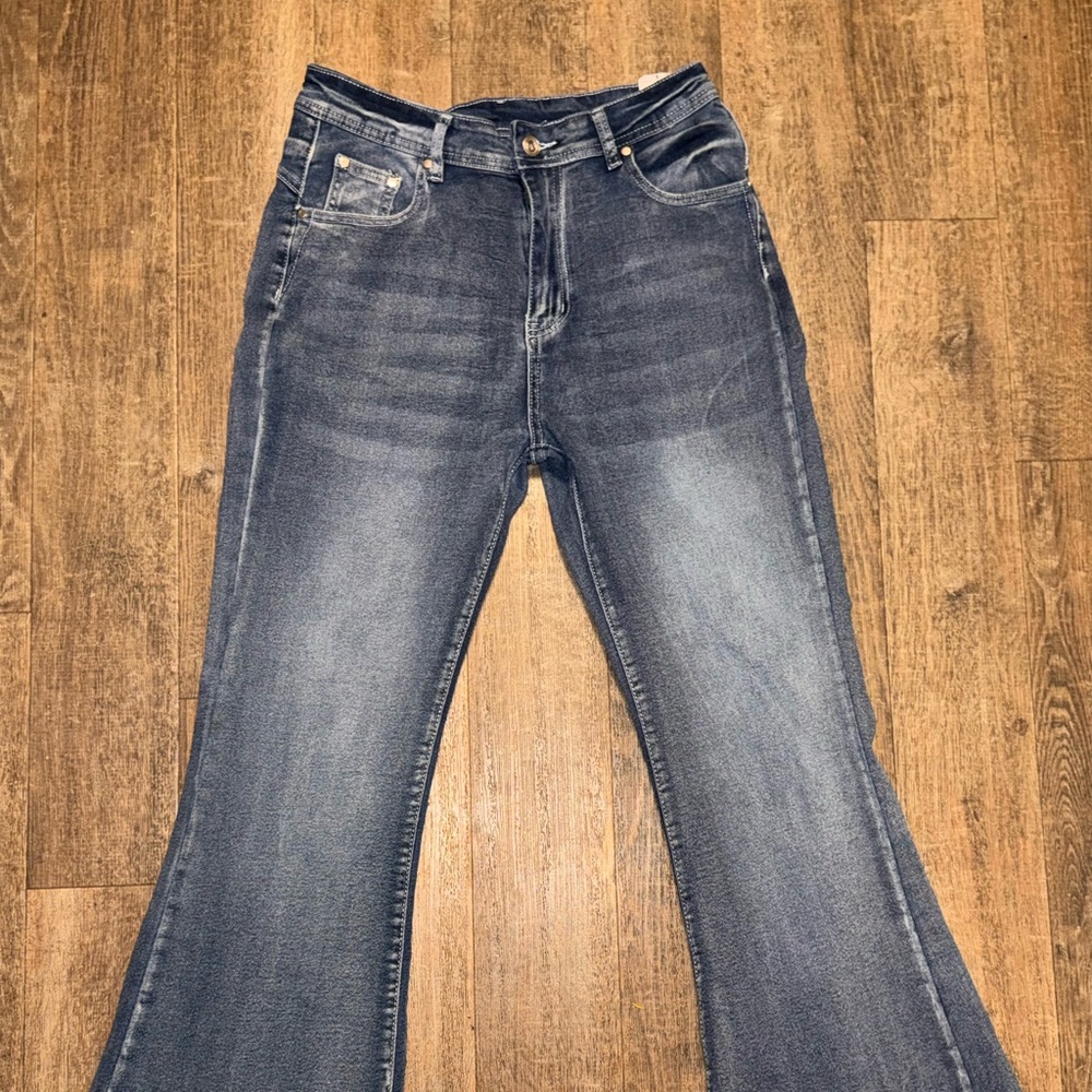 Classic Blue Flared Women Jeans